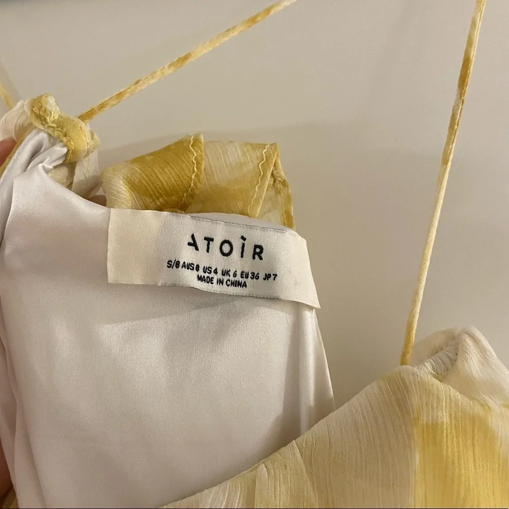 REVOLVE Yellow Tiered Ruffle Maxi Dress - Picture 10 of 10